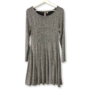 Anthropologie Dolan Piper Heather Gray Long Sleeve Knit Sweater Dress Size Small